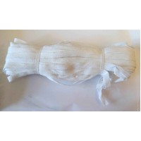 Visgraat Katoenen Keperband 10MM / 100M Wit