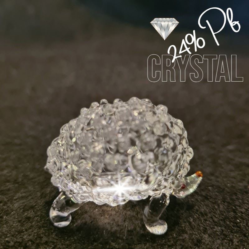 Egel kristalglas miniatuur