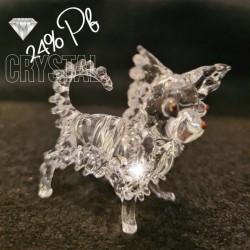 Honden miniaturen van kristalglas 