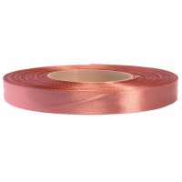 Donkerkoraalroze Satijn Lint 12 mm