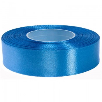 Satijnlint blauw 25 mm – 32 m