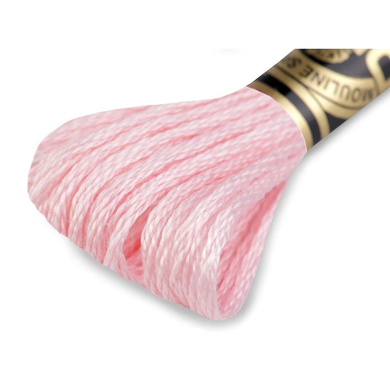 DMC Mouline borduurgaren kleurcode 963 zeer licht roze