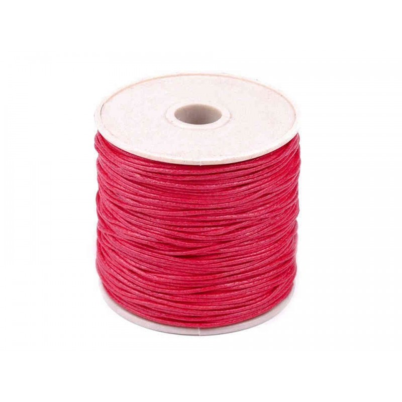 Waxkoord Framboos 0.8 MM X 25 Meter
