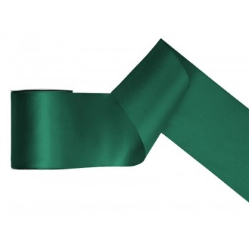 Satijn lint flessengroen 10 cm breed rol 25 meter