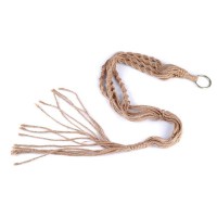 Macrame plantenhanger van jute
