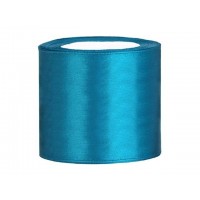 Turquoise Satijn Lint 75 mm