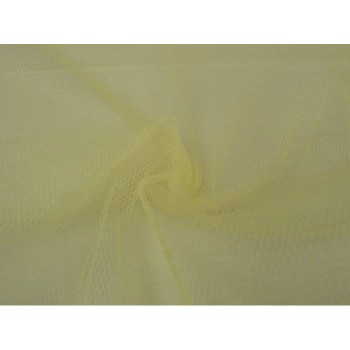 Harde tule op rol – lichtgeel – 15 meter