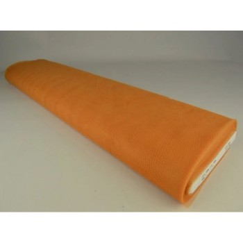 Harde tule op rol – mostertgeel – 15 meter