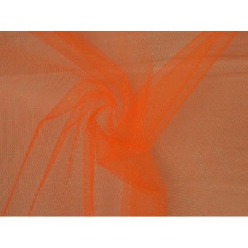 Harde tule op rol – oranje – 15 meter