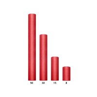 Tule rood 30 cm x 9 meter