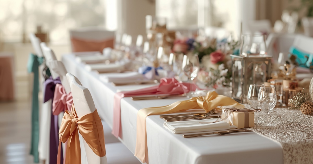 Satijnlint en organza lint naast een cadeauverpakking – tips voor het kiezen van het juiste lint