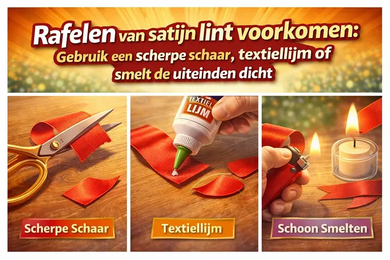 satijnlint zonder rafels uitleg